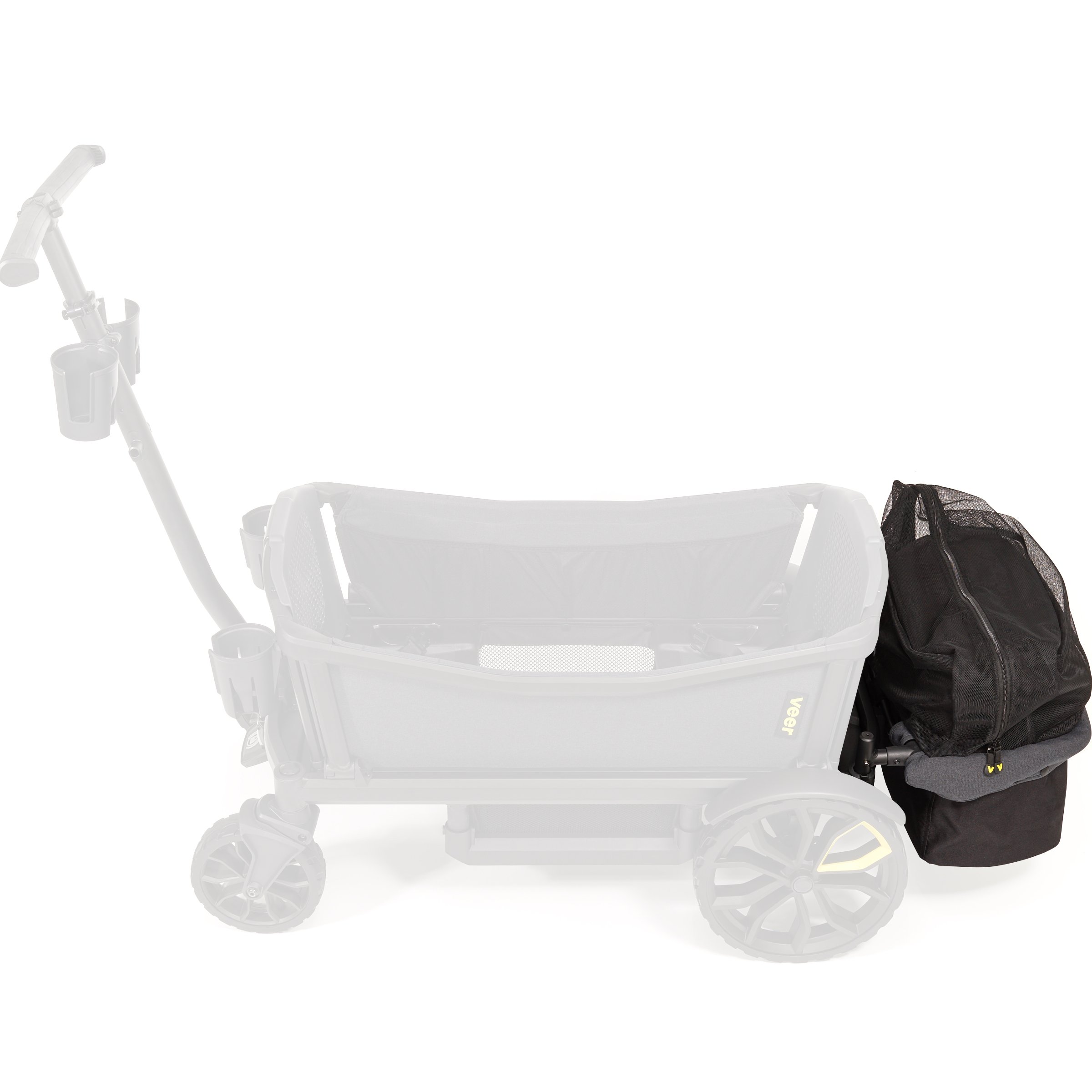 Veer Cruiser with Foldable Storage Basket Bundle | Next Generation Premium Stroller Wagon Crossover | The Feel and Safety of a Premium Stroller Combined with The Fun of a Lightweight, Rugged Wagon