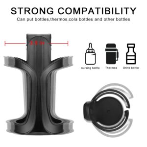 Accmor Universal Stroller Cup Holder Bundle Set, Bike Cup Holder, Drinks Holder for Stroller, Bicycle, Wheelchair, Walker, Scooter