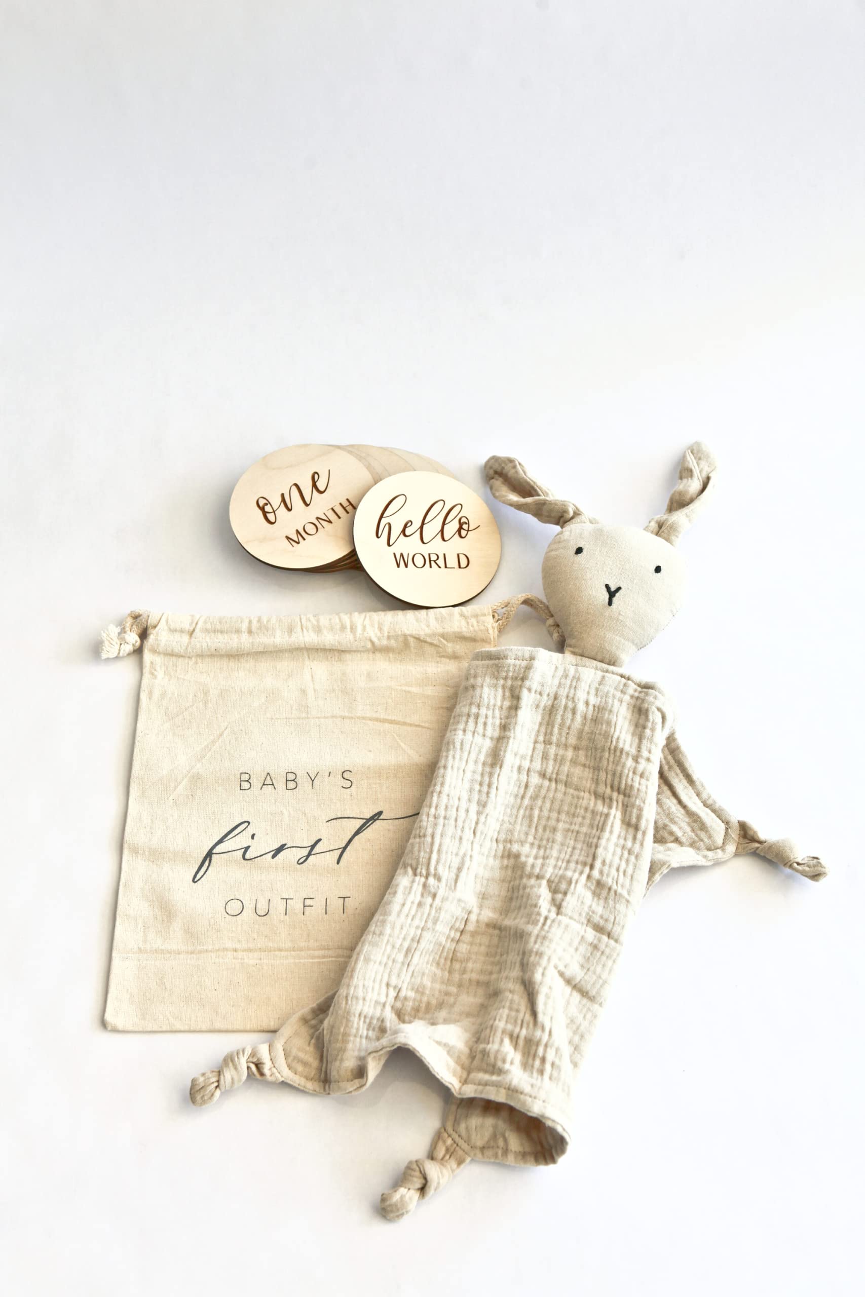 Baby Gift Box - Handcrafted Welcome Baby Gift Set - Choose 5 or 3-Pack Baby Shower Including Milestones, Closet Dividers, & More. +Additional Item: Birth Stat Disc. (Months Set 3-Pack)