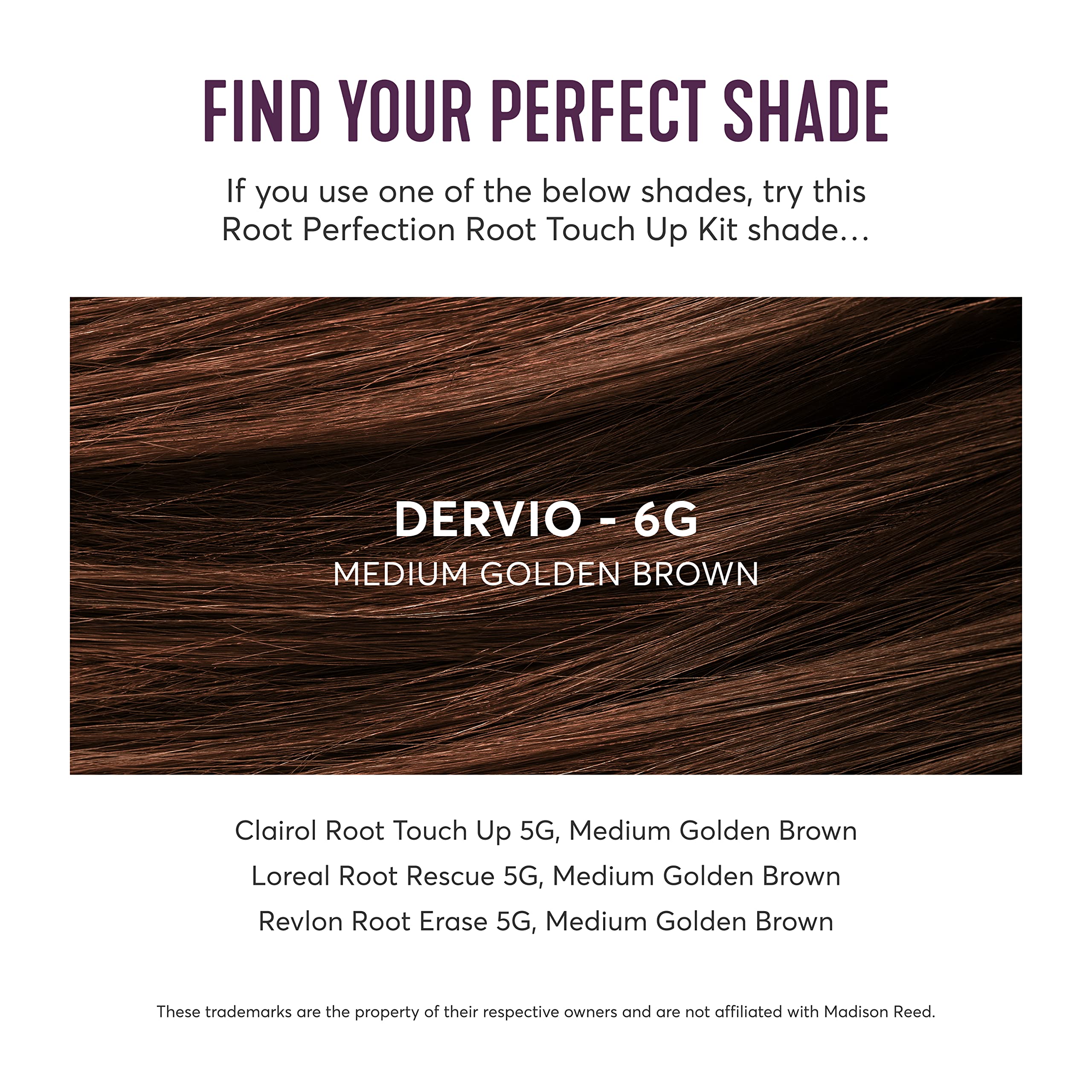 Madison Reed Root Perfection Permanent Root Touch Up, Medium Golden Brown 6G Dervio, 10 Minutes for 100% Gray Root Coverage, Ammonia-Free Hair Dye, Two Applications