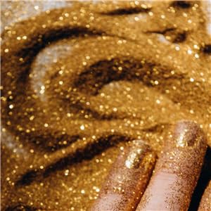 Go Ho Hair and Body Glitter Spray,Festival Glitter Dry Powder Makeup for Clothes,Gold Glitter Spray Loose Sparkle Powder,Holographic Ultra Fine Glitter,Resin Glitter for Crafts,10g