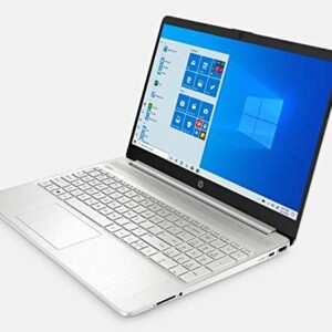 HP 2022 15.6" FHD IPS Touchscreen Laptop PC Intel 11th Gen Quad-Core i7-1165G7 64GB DDR4 RAM 2TB NVMe SSD Intel Iris Xe Graphics WiFi AC BT Webcam HDMI USB-C Silver Windows 11 Pro w/RE Accessories