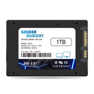 Golden Memory 2.5" SSD 1TB, SATA III 6.0 Gbps - Internal Solid State Drive