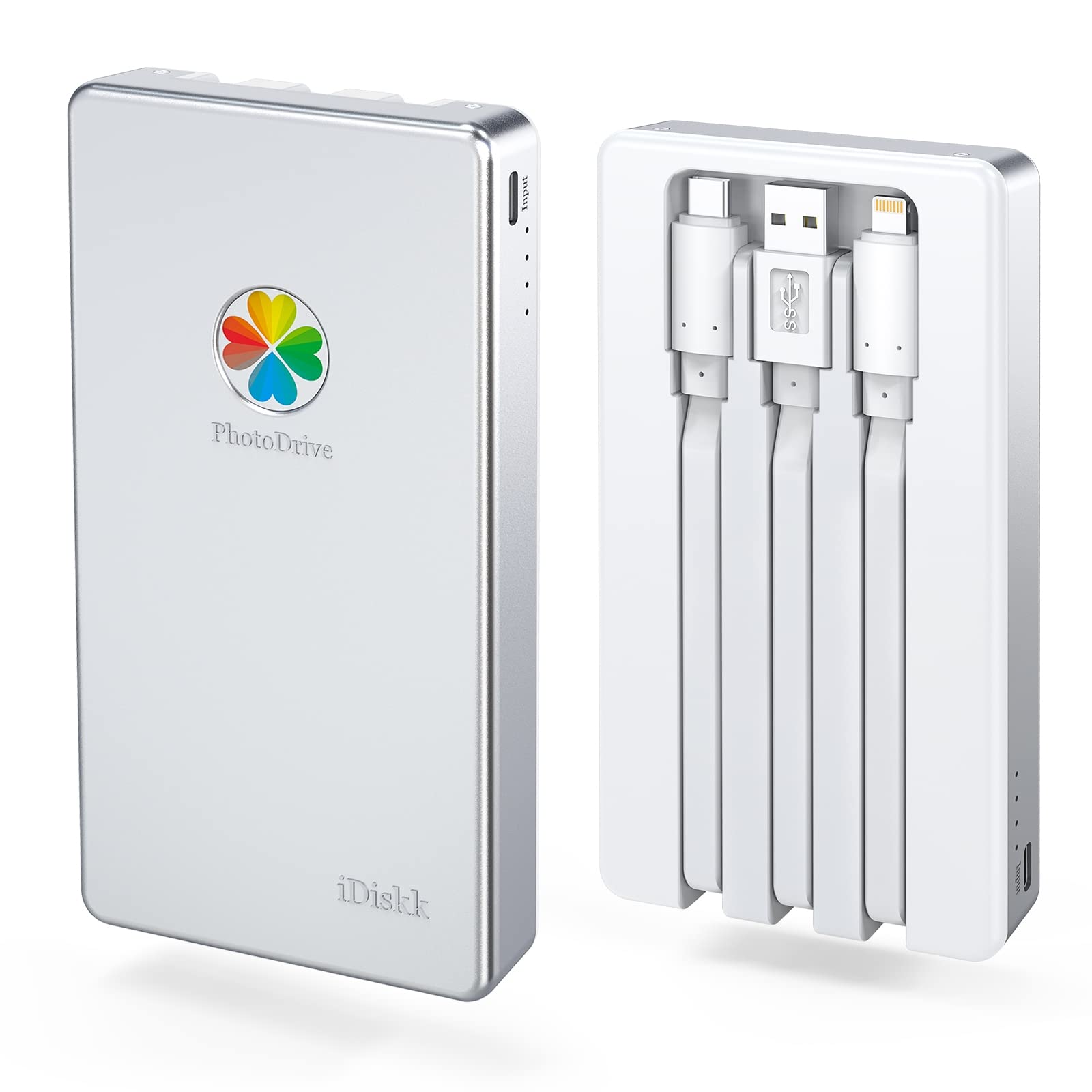 iDiskk 2TB App-le Certified External Hard Drive for iPhone & iPad Android Mobile 2TB Photo Stick,MacBook and PC, Photo Storage Phone Drive to Bacukp Photos/Videos,Files for iPhone 15/14/13/12/11/X