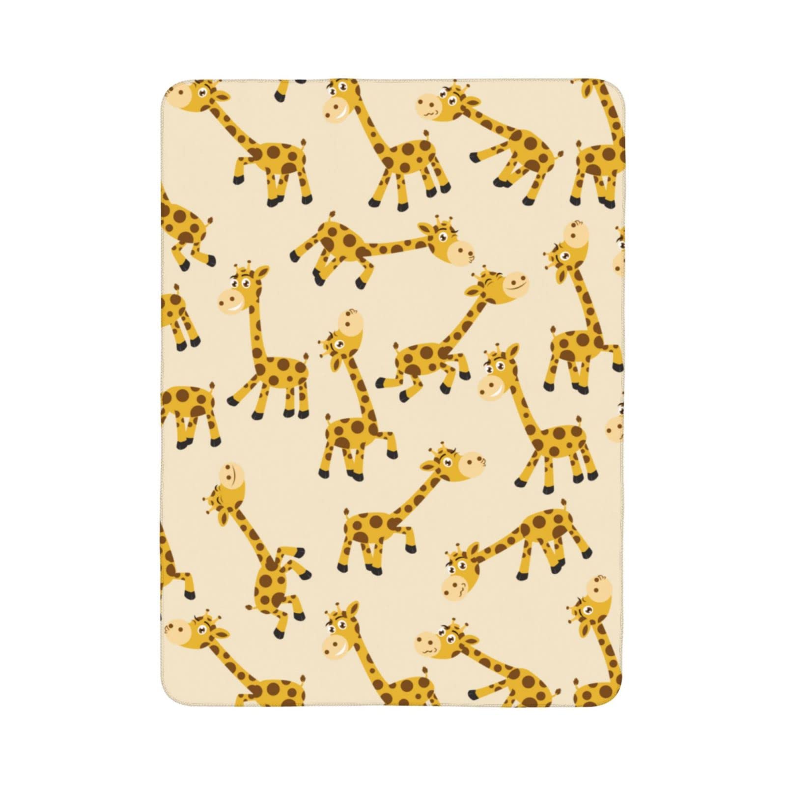 Ykklima Baby Changing Pad, Cute Cartoon Giraffe Animal Change Mat for Diaper Change Waterproof Cotton Portable Reusable Washable for Home & Travel (20 x 28 Inches)