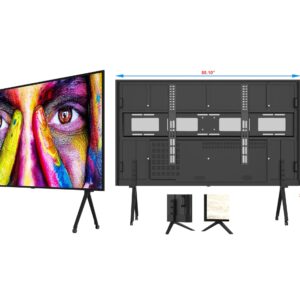 GTUOXIES 108 Inch LED Screen 4K UHD Monitor; TS108TD, Mobile Smart TV, Digital Signage with Stand, Wall Mount, and Table Base for Home and Business