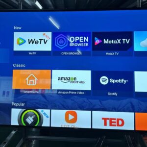 GTUOXIES 108 Inch Mobile Smart Screen UHD 4K TV Displays; TS108TD, Versatile Interface, Support HDMI, Built-in USB Media Player