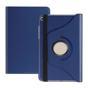 EKVINOR Rotating Case for Tab A7 Lite 8.7" 2021 (Model: SM-T220/T225/T227), 360 Degree Swiveling Leather Protective Cover Case for Samsung Galaxy Tab A7 Lite 8.7 Inch Tablet 2021 Release, Dark Blue