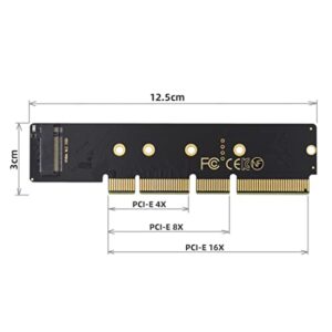 chenyang M.2 NVME to PCIe 3.0/4.0 X16 Adapter NVME/AHCI SSD to PCI Express Expansion Card Adapter with Extra SATA Power Output