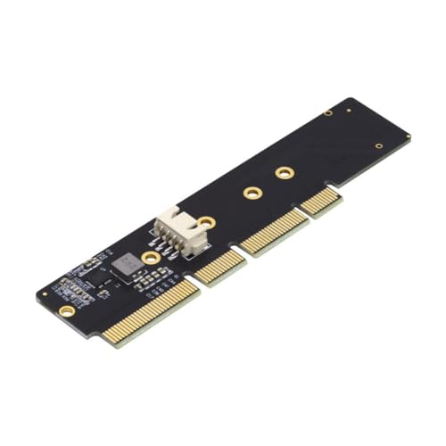 chenyang M.2 NVME to PCIe 3.0/4.0 X16 Adapter NVME/AHCI SSD to PCI Express Expansion Card Adapter with Extra SATA Power Output