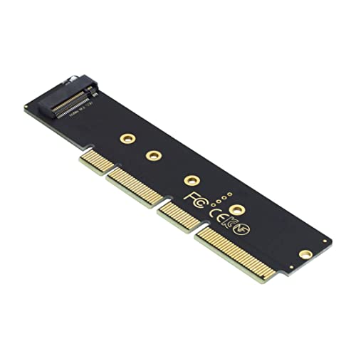 chenyang M.2 NVME to PCIe 3.0/4.0 X16 Adapter NVME/AHCI SSD to PCI Express Expansion Card Adapter with Extra SATA Power Output