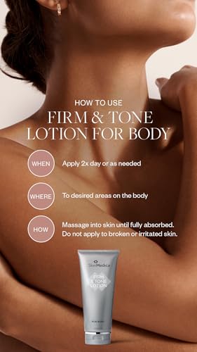 SkinMedica Firm & Tone Lotion for Body - Ideal Body Lotion to Address Visible Signs of Dry or Aging Skin for a Firm, Youthful and Toned Look, 6 Fl Oz