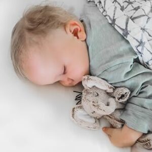 Lucy Darling Little Animal Lover Security Blanket Soft Baby Lovey Baby Gifts for Newborn Boys and Girls Baby Snuggle Toy Baby Elephant Stuffed Animal