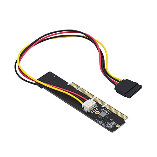 NFHK NGFF M.2 M-Key NVME AHCI SSD to PCI-E 3.0 16X 8X 4X Power Adapter Low Profile Height 3cm for 110mm 80mm SSD 1U Server