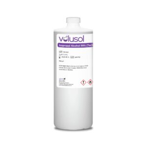 Volu-Sol Isopropyl Alcohol 99% (Isopropanol) - High Purity, USP | Kosher IPA for Lab Equipment, Electronics, & Medical Cleaning - Clear Bottle, 1L/ 32 oz. (3 Pack)