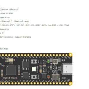 Banana Pi BPI-Leaf-S3 ESP32-S3 Development Board 2.4GHz Dual-Mode Single Board Computer with 10uA Power Consumption for IoT Connectivity Support ESP-IDF and Micropython (3PCS)