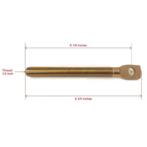 The ROP Shop | (Pack of 2 Trip Spring Eyebolt with Nuts & Washers for Boss STB03117 Snow Plow