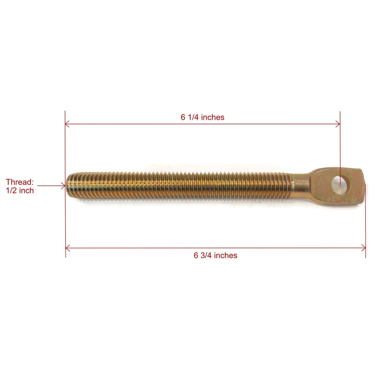 The ROP Shop | (Pack of 2 Trip Spring Eyebolt with Nuts & Washers for Boss STB03117 Snow Plow