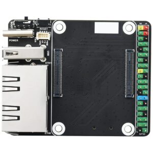 Mini Dual Gigabit Ethernet Base Board for Raspberry Pi Compute Module 4 CM4, Onboard ETH/Micro SD/USB Interfaces, Suitable for Evaluating The Raspberry Pi CM4 or Being Integrated into End Products