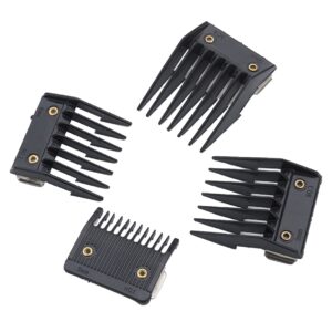 KALLORY Hair Clippers 4PCS Hair Clipper hair clipper guide combs hair cutting guides cutting guide combs Guards Hair Cutting Clippers Black