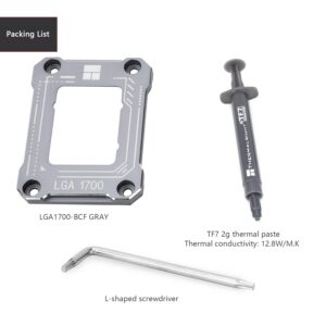 Thermalright intel12th/13th/14th Generation LGA1700 Anti-Bending Buckle,Curved Pressure Plate,CPU Fixing Buckle,CPU Stress Bending Correction Fixer,Fully Fitted and Fixed Without Trace Installation