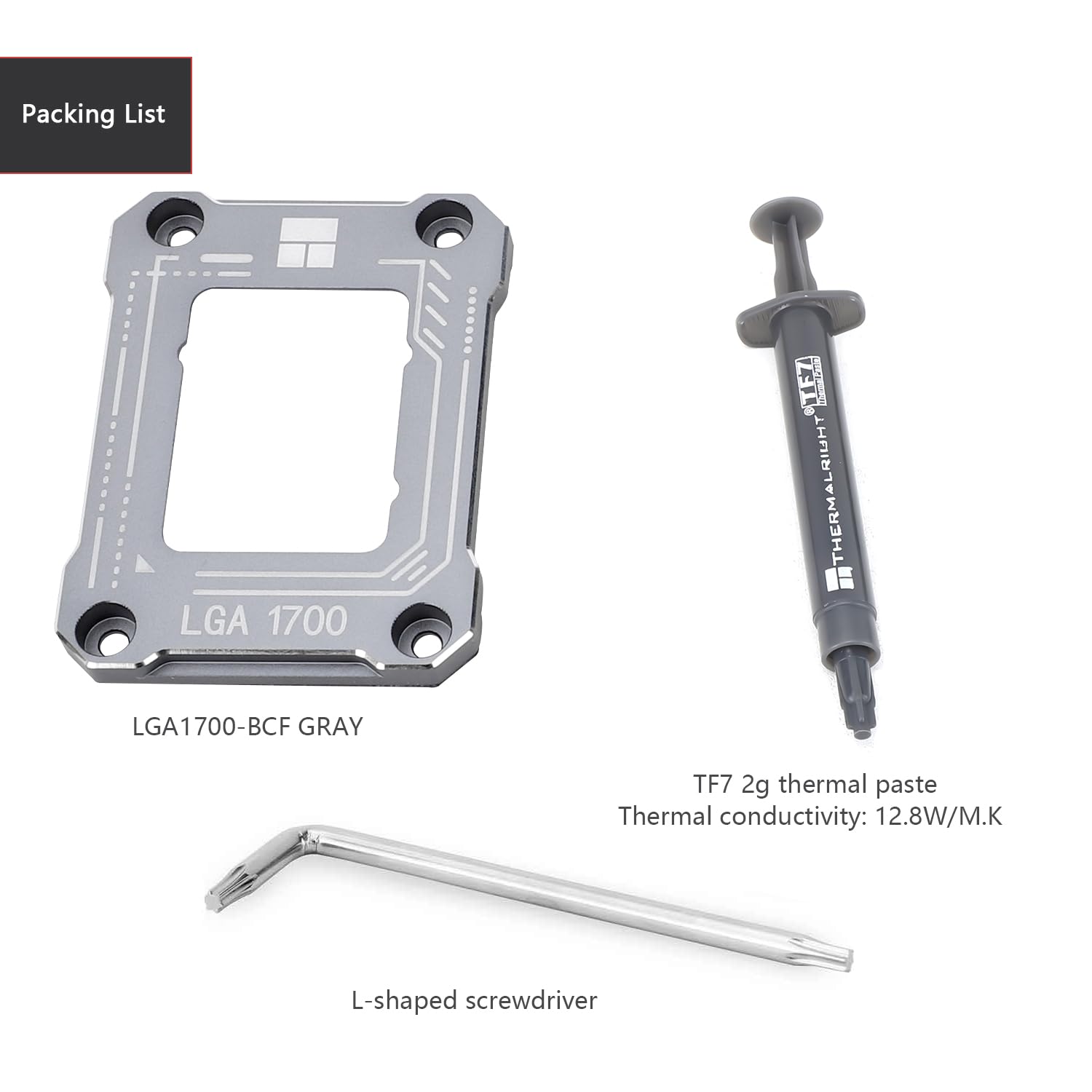 Thermalright intel12th/13th/14th Generation LGA1700 Anti-Bending Buckle,Curved Pressure Plate,CPU Fixing Buckle,CPU Stress Bending Correction Fixer,Fully Fitted and Fixed Without Trace Installation