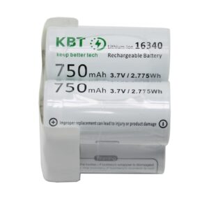 KBT Rechargeable 123A Lithium Batteries, 4pack for Arlo Wireless Cameras VMC3030 / VMK3200 / VMS3330, 3430, 3530