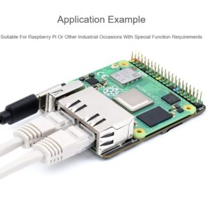 Mini Dual Gigabit Ethernet Base Board for Raspberry Pi Compute Module 4 CM4, Onboard ETH/Micro SD/USB Interfaces, Suitable for Evaluating The Raspberry Pi CM4 or Being Integrated into End Products