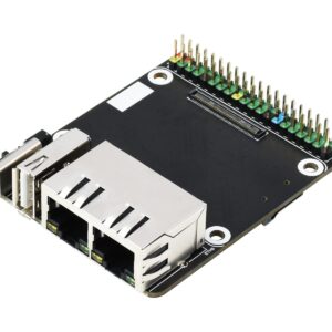 Mini Dual Gigabit Ethernet Base Board for Raspberry Pi Compute Module 4 CM4, Onboard ETH/Micro SD/USB Interfaces, Suitable for Evaluating The Raspberry Pi CM4 or Being Integrated into End Products