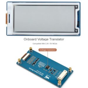 waveshare 3inch E-Paper Module (G) 400 × 168 Resolution e-Ink Display Red/Yellow/Black/White epaper Screen for Raspberry Pi 4B/3B+/3B/2B/B+/A+/Zero/Zero W/WH/Zero 2W,Jetson Nano/Arduino,SPI Interface