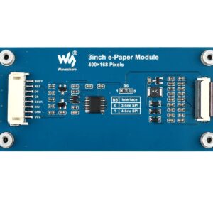 waveshare 3inch E-Paper Module (G) 400 × 168 Resolution e-Ink Display Red/Yellow/Black/White epaper Screen for Raspberry Pi 4B/3B+/3B/2B/B+/A+/Zero/Zero W/WH/Zero 2W,Jetson Nano/Arduino,SPI Interface