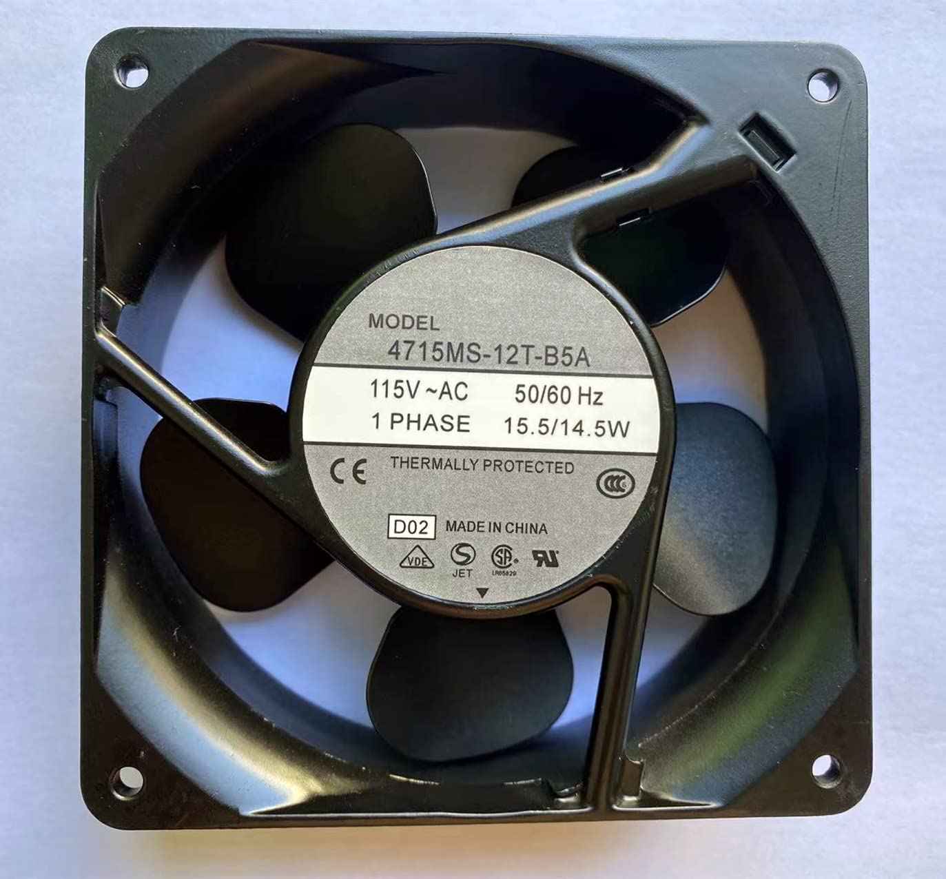 4715MS-12T-B5A-D02 for 4715MS-12T-B5A AC115V 12CM AC AXIAL Fan