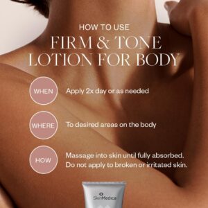 SkinMedica Firm & Tone Lotion for Body - Ideal Body Lotion to Address Visible Signs of Dry or Aging Skin for a Firm, Youthful and Toned Look, 6 Fl Oz