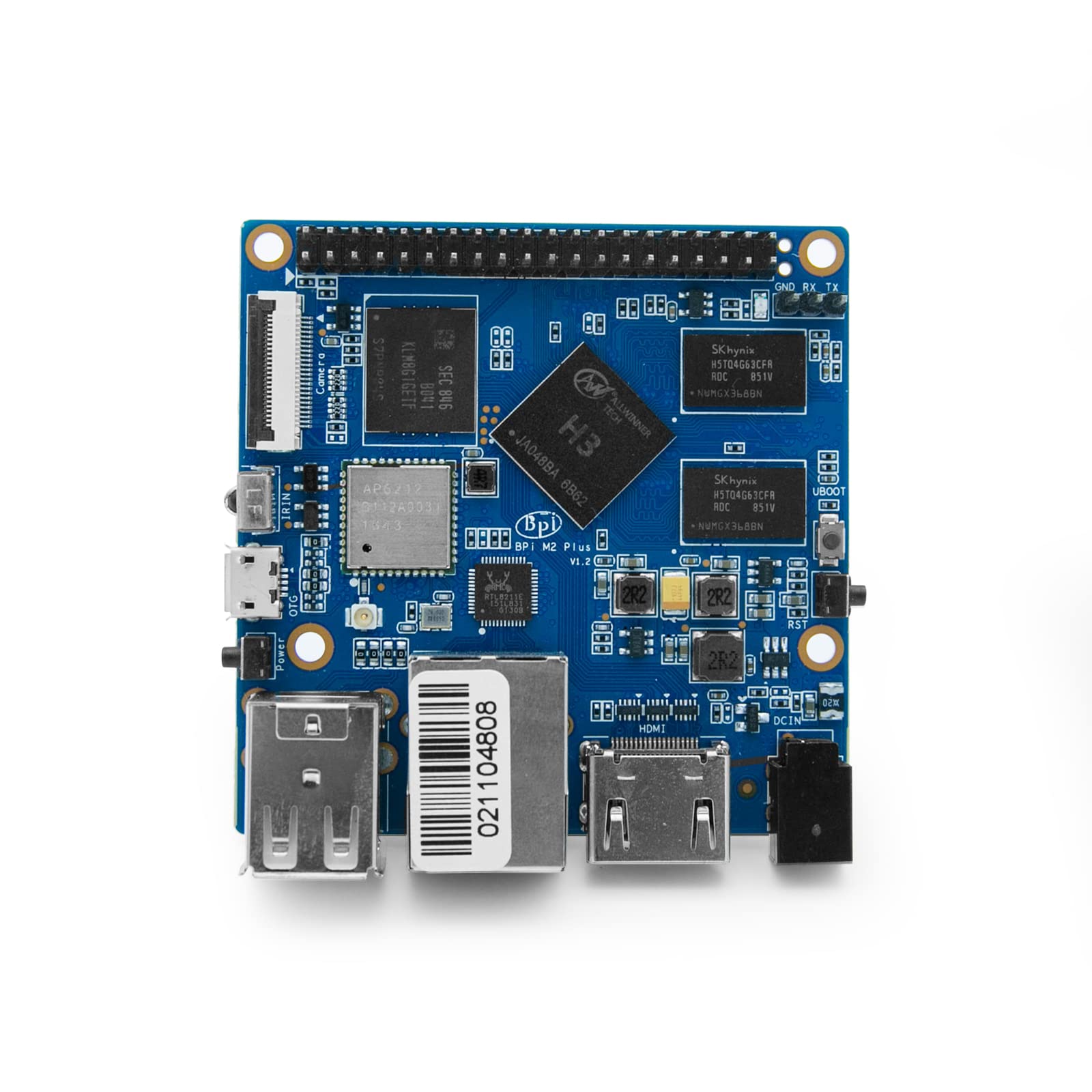 WayPonDEV Banana PI BPI M2+ (M2 Plus) Allwinner H3 Quad Core 1GB Single Board Computer Supports Raspbian and Android, Ubuntu Linux