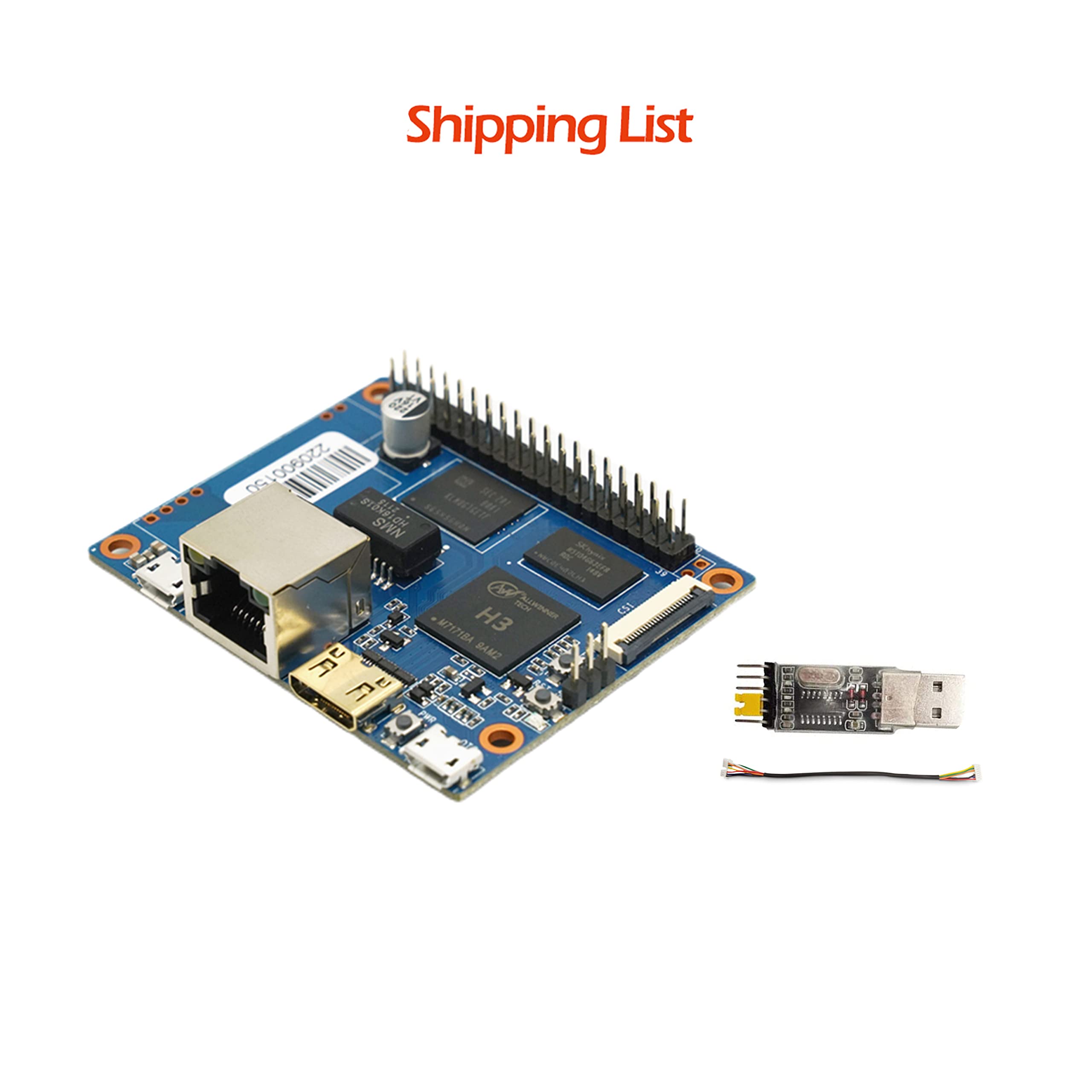 Banana Pi BPI-P2 Zero Allwinner H3 Quad-core Single Board Computer Onboard 100M LAN Ethernet Port Support Android Linux for IOT and Smart Home Gateway