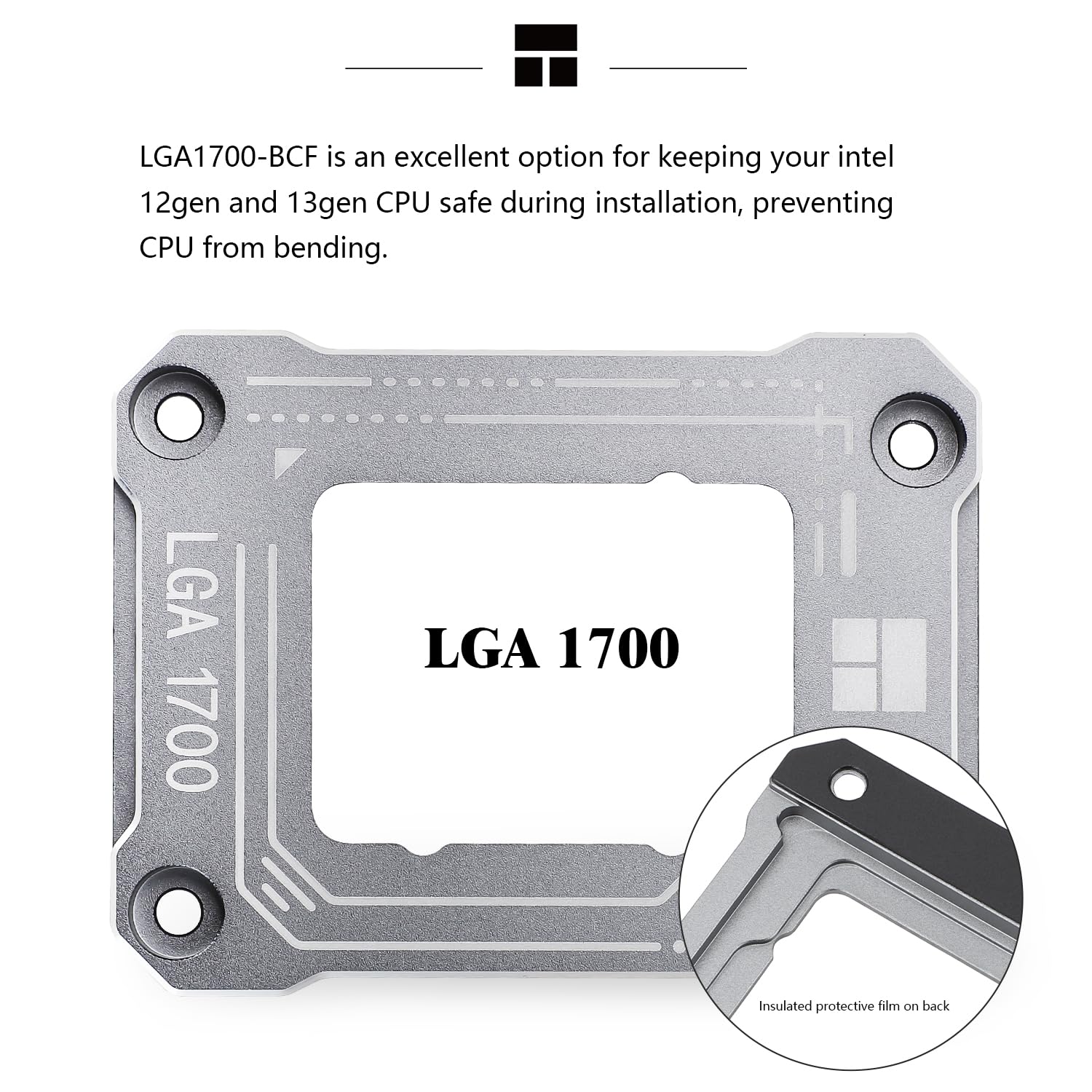 Thermalright intel12th/13th/14th Generation LGA1700 Anti-Bending Buckle,Curved Pressure Plate,CPU Fixing Buckle,CPU Stress Bending Correction Fixer,Fully Fitted and Fixed Without Trace Installation