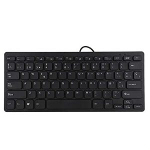 ciciglow Mini Wired Keyboard, 78 Keys Keypad, Portable Ultra Thin Mechanical Gaming Keyboard, Mini USB Wired Office Keyboard for Computer Laptop