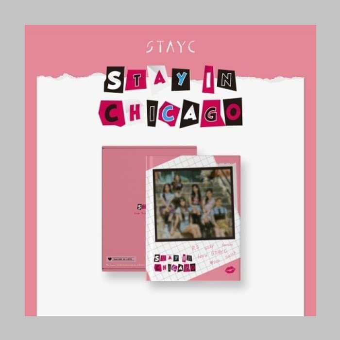 DREAMUS STAYC STAY IN CHICAGO 1st PhotoBook Package+Photobook+DVD+Photocard set+Postcard set+Tracking