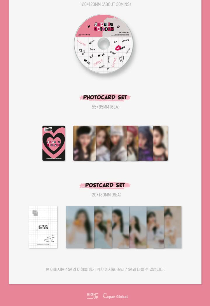 DREAMUS STAYC STAY IN CHICAGO 1st PhotoBook Package+Photobook+DVD+Photocard set+Postcard set+Tracking