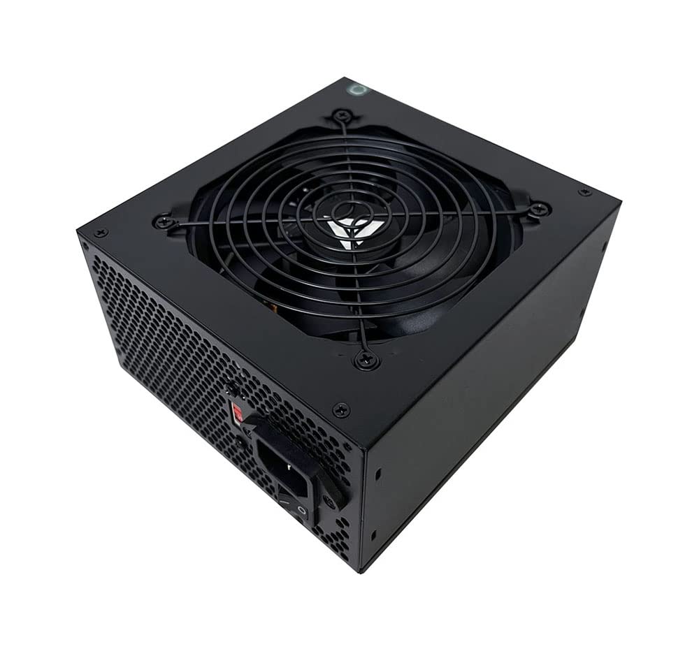 Apevia SPIRIT600W Spirit 600W ATX Power Supply with Auto-Thermally Controlled 120mm Fan, 115/230V Switch, All Protections