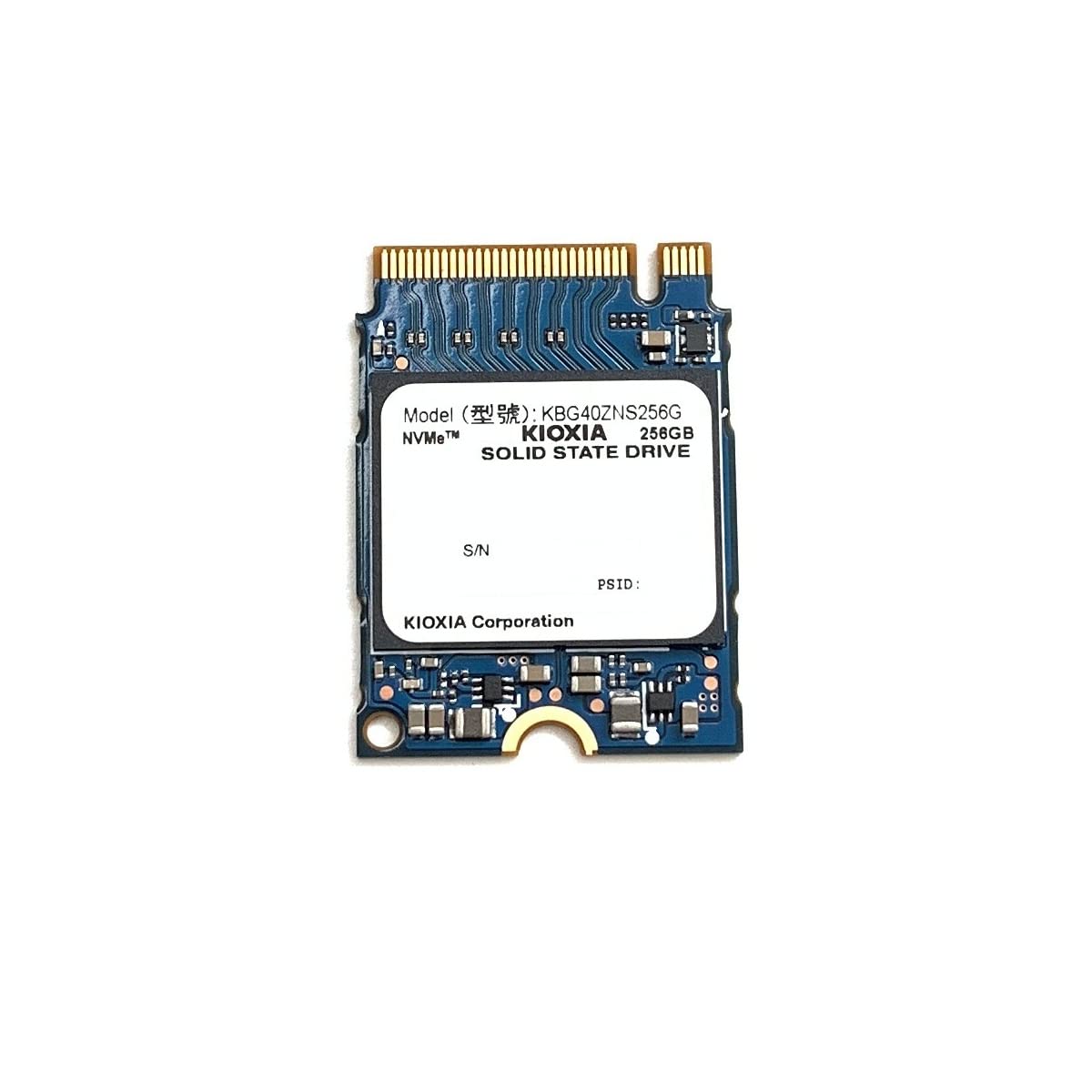 Kioxia SSD 256GB M.2 2230 30mm NVMe PCIe Gen3 x4 KBG40ZNS256G BG4 Solid State Drive for Surface Pro Steam Deck Dell HP Lenovo Ultrabook Tablet