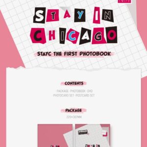 DREAMUS STAYC STAY IN CHICAGO 1st PhotoBook Package+Photobook+DVD+Photocard set+Postcard set+Tracking