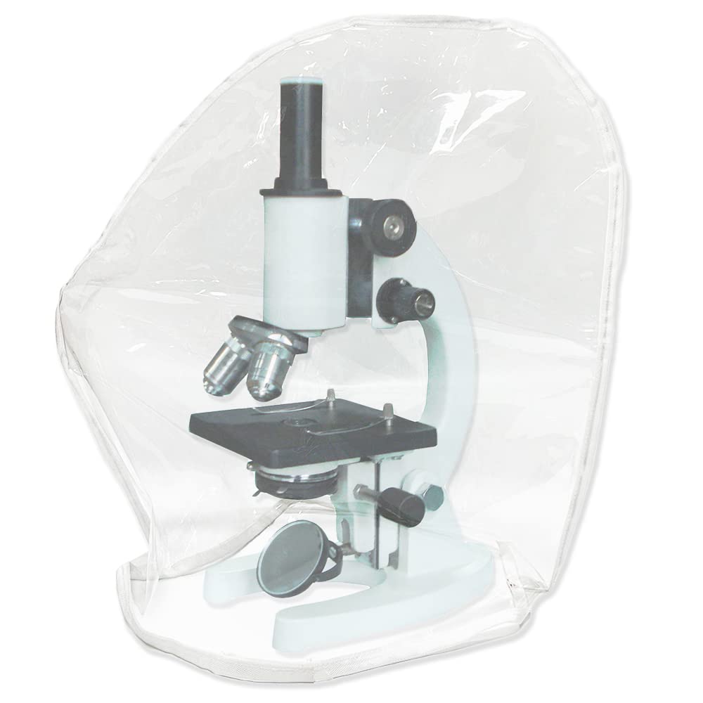 Microscope Dust Cover Fit Full Size Standard Microscopes, 20" L x 20" W - lensmeter Instruments Accessories, PVC, Waterproof, 1 Pcs