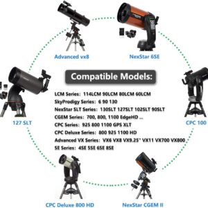 VHBW Replacement for Celestron Power Adapter 12V 5 Amp 18780 Compatible with with CGE, CGEM II CPC CGX L Series