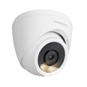 onwote 4k 8mp poe ip camera, smart ai human vehicle detection activate bright spotlights, 128° wide viewing angle, indoor/outdoor, 100ft ir, add on camera