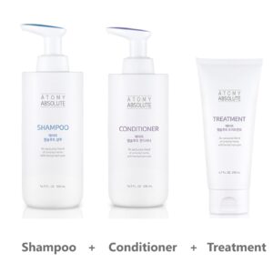 Atomy Absolute Hair Care Set (3pcs) - Shampoo, Conditioner and Hair Pack