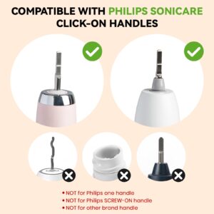 PONPACE Bamboo Electric Toothbrush Replacement Heads Compatible with Philips Sonicare, with Soft Plant-Based Bristles (Flat Soft bristles)