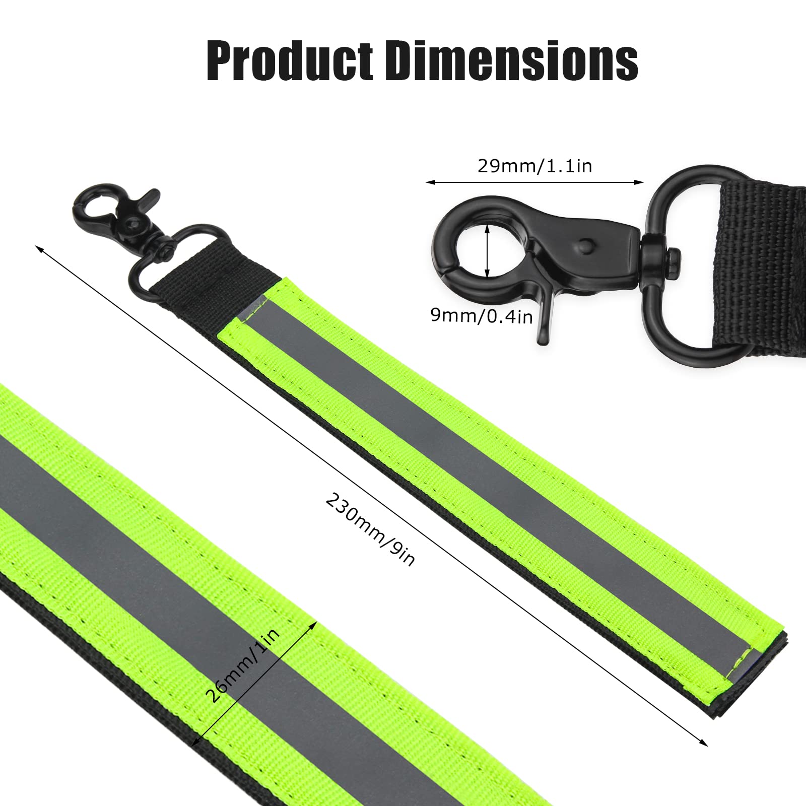 Firefighter Glove Strap, 2PCS Heavy Duty Firefighter Turnout Gear Glove Safety Holder Strap Accessories with Reflective Trim Buckle UIInosoo