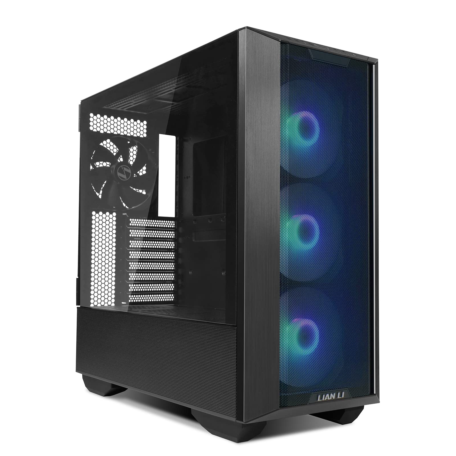 LIAN LI LANCOOL III E-ATX PC Case, Spacious RGB Gaming Computer Case with Hinged Tempered Glass Doors, Fine Mesh Panels, 4x140mm PWM Fans Pre-Installed High Airflow Chassis (Black)