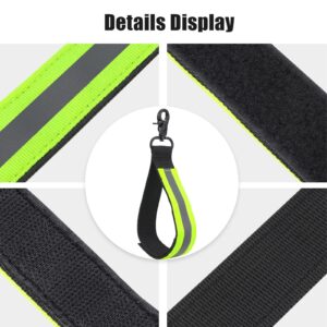 Firefighter Glove Strap, 2PCS Heavy Duty Firefighter Turnout Gear Glove Safety Holder Strap Accessories with Reflective Trim Buckle UIInosoo